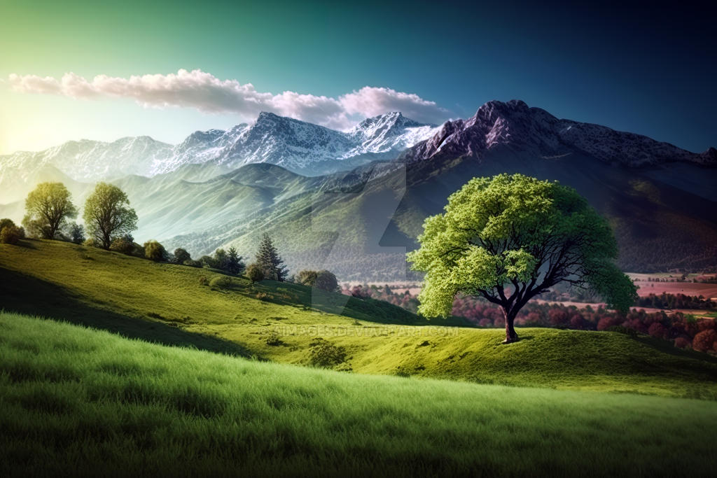 Green landscape by AImages on DeviantArt
