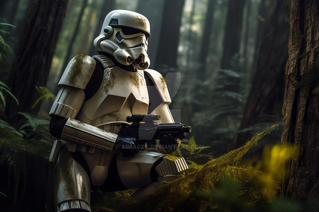 Stormtrooper on Forest Moon of Endor SW Fan Art by AImages on DeviantArt