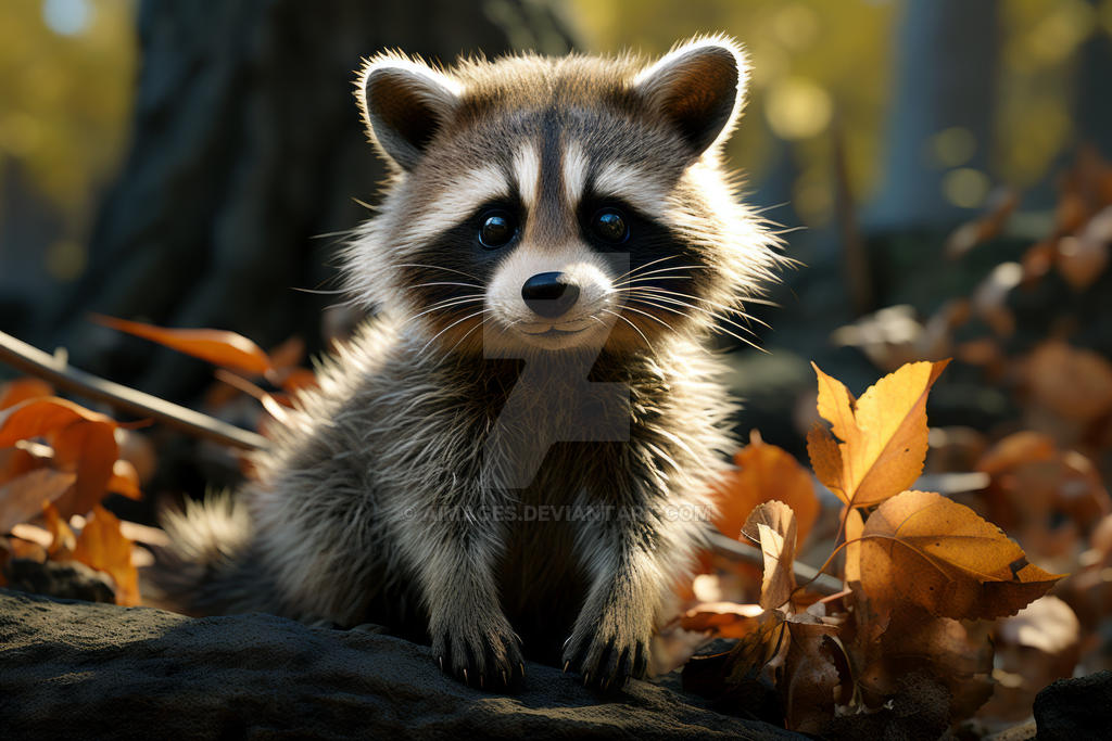 Cute Raccoon by AImages on DeviantArt