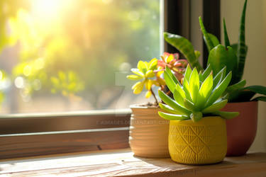 Potted Plants in the sunshine