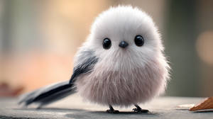 Log-tailed Tit bird