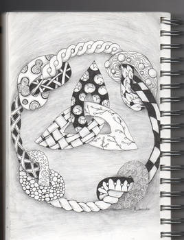 Celtic knotwork zendoodle