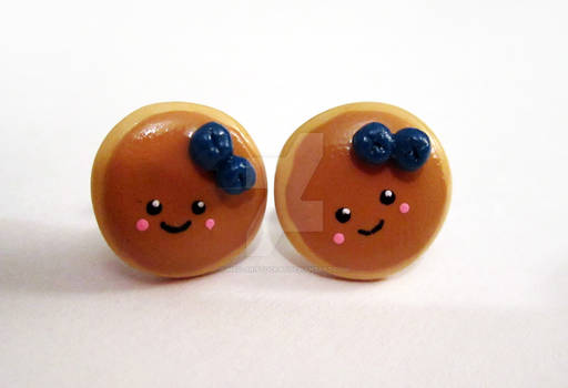 Blueberry Pancake Earrings