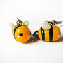 Yellow Bumble Bee Earrings