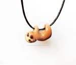 Cute sloth charm necklace by mAd-ArIsToCrAt