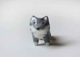 Grey Wolf Miniature Figure