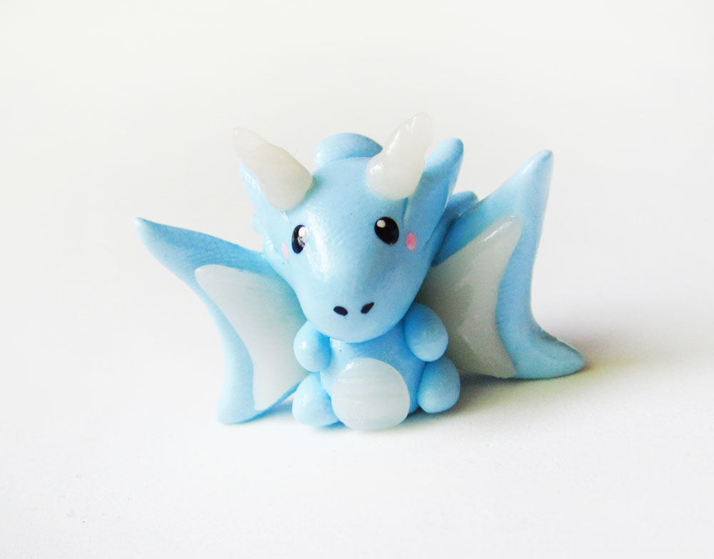 Blue Ice Dragon Figure