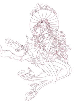 witch lineart