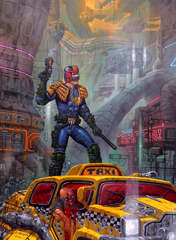 JUDGE DREDD - Megopolis painting