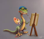 Gecko Painter by cicakkia