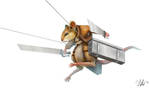 Mouse with 3d maneuver gear by cicakkia