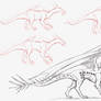 Dragon design sketch for extreme environments