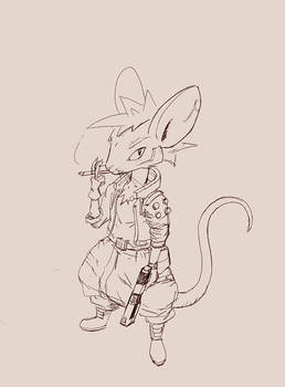 Cyberpunk Mouse sketch