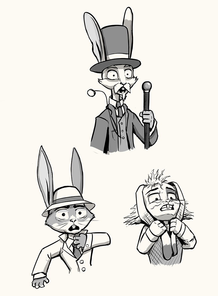 Random Rabbit Characters sketch
