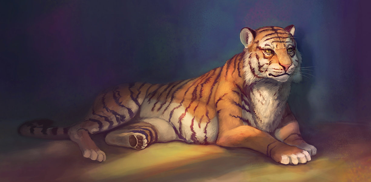 Tiger Digital painting by cicakkia on DeviantArt