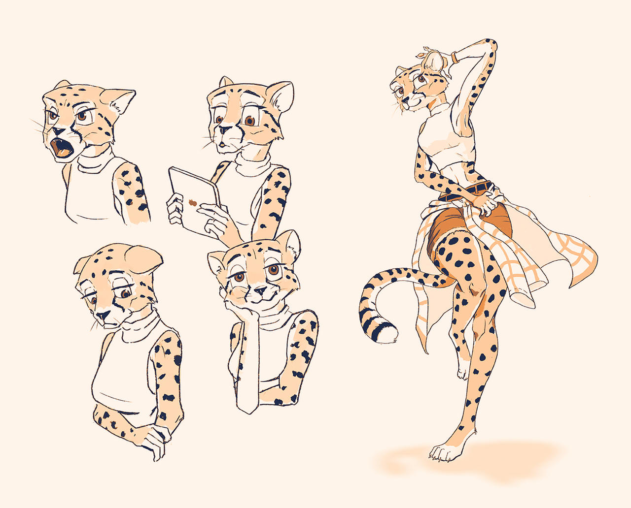 Cheetah Girl sketch