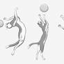 cat poses sketch