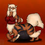 Pregnant arcanine taur