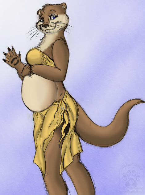 Preggy otter