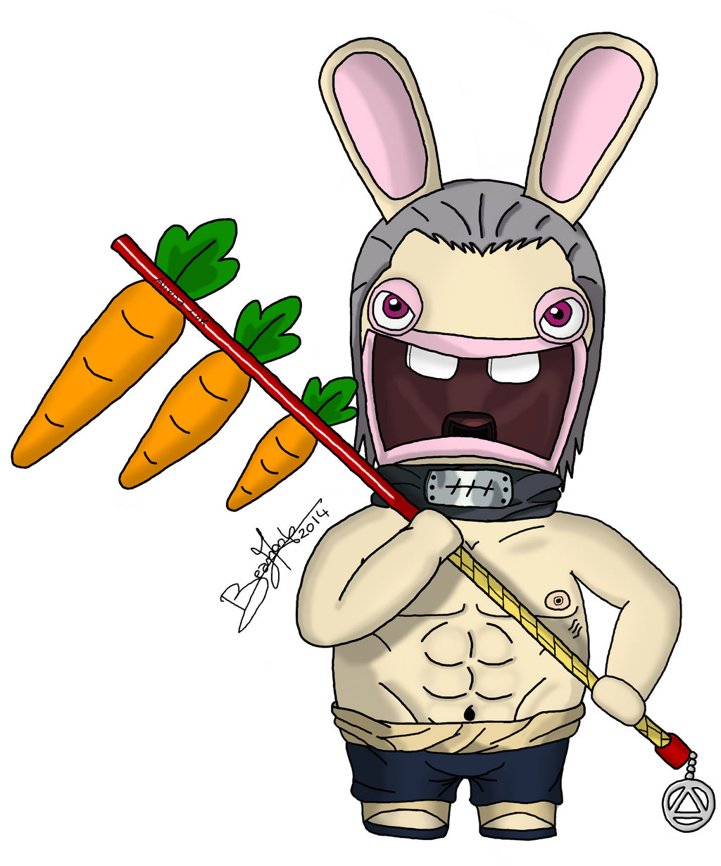 Naruto Rabbid Hidan Rabbid - redrawn !! by AlienaXLoK on DeviantArt
