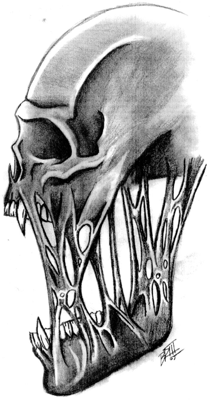 cool skeleton drawings