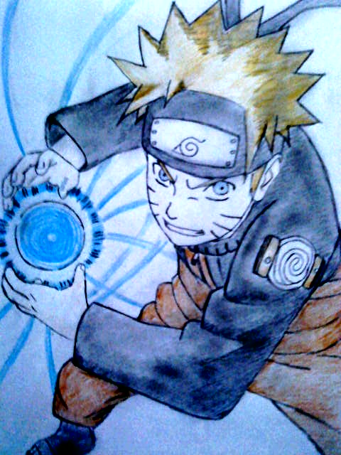 DESENHANDO O NARUTO COM RASENGAN 🌀 (como desenhar o Naruto com Rasengan /  Draw Naruto Rasengan) 