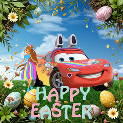 Happy Easter from Lightning and Flora