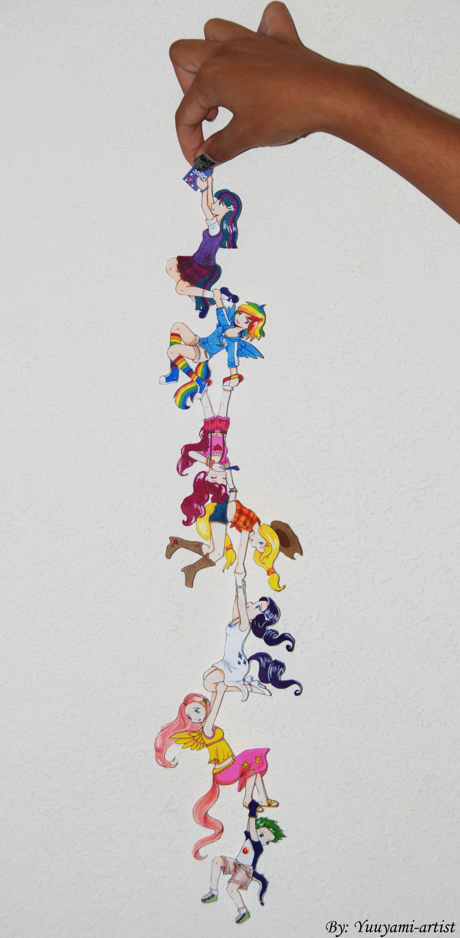My Little Pony:FiM-Chibi Chain by yuuyami-artist