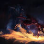 Female Elementalist vs. Charr Warrior