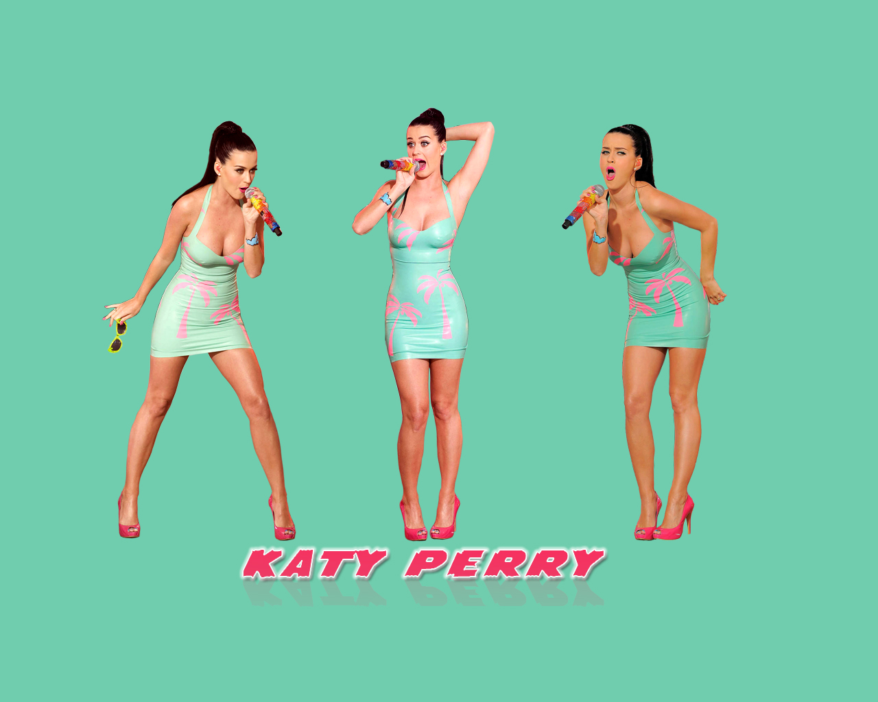 katy perry simple green wallpaper