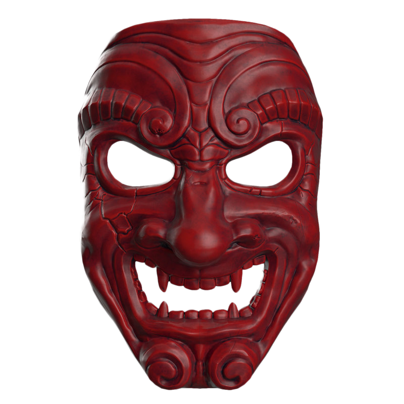Маска 03.04 2023. 3d model Samurai Mask. Самурайская маска менпо. Мэнгу маска самурая. Красная маска.