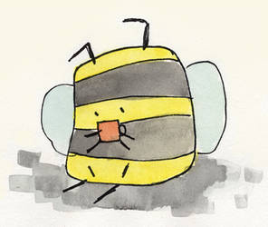 Bumble bee with tea