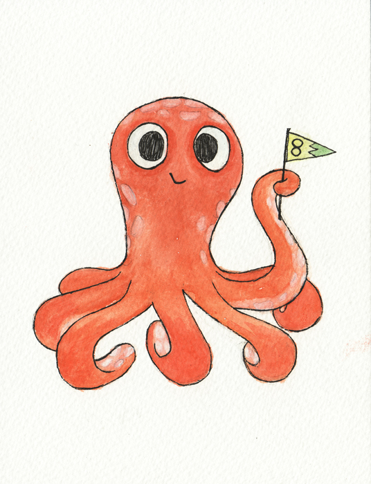 Red Octopus