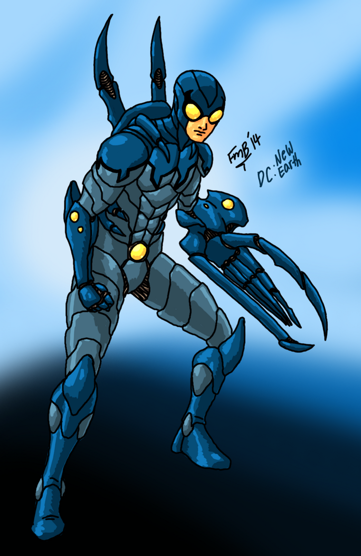 Blue Beetle DC скарабей