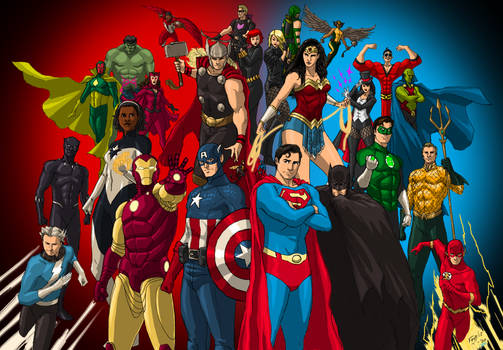 DC/MARVEL: Justice League and The Avengers