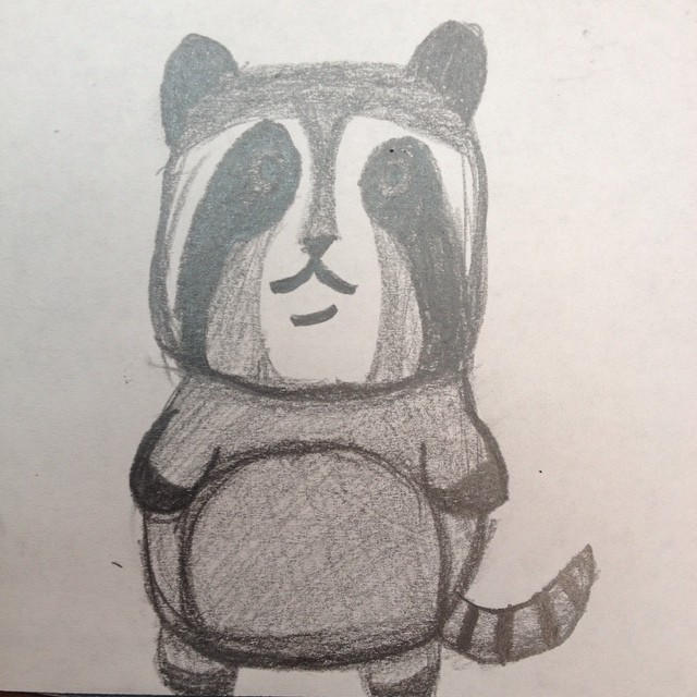 Fat Raccoon by thepathmosthidden on DeviantArt