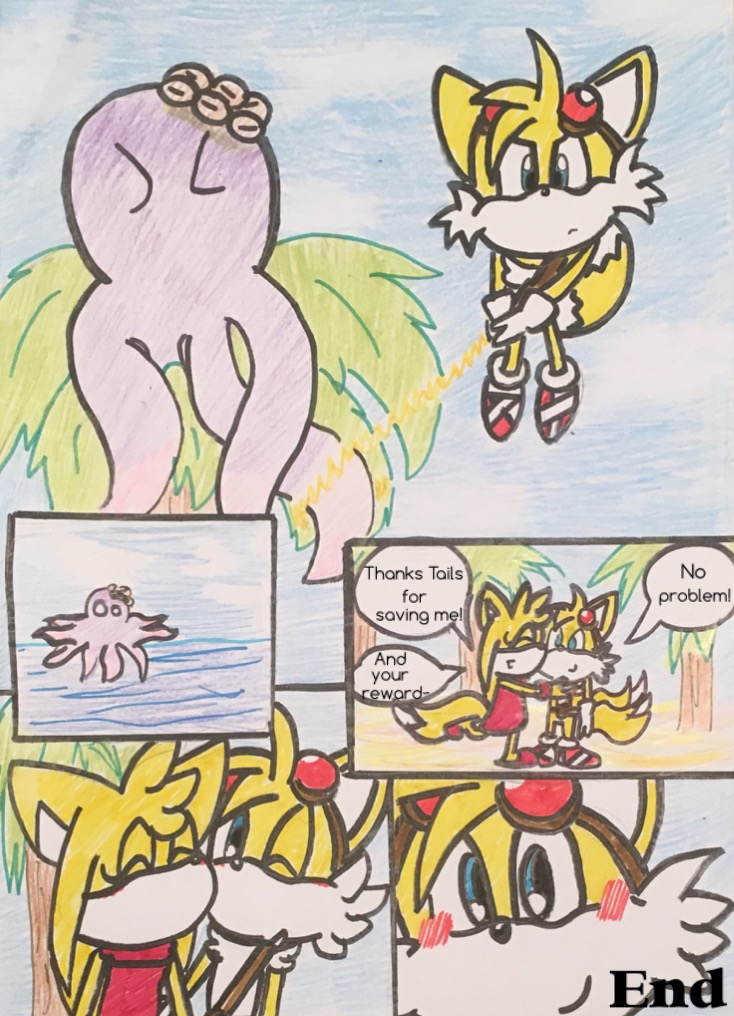 Request: Tails+Zooey VS the giant octopus pg 4