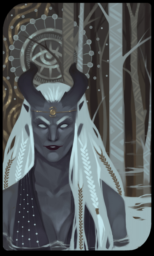 Qunari tarot card 3