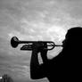 Silhouette of A Trumpetier