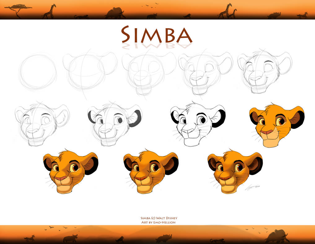 How to Draw Simba Cub by Emo-Hellion on DeviantArt