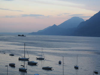 Lago di Garda at sunset