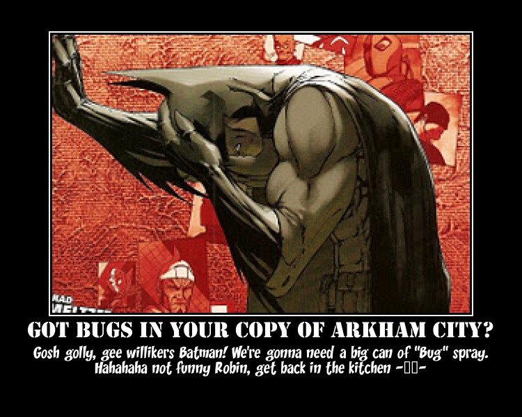 Batman Arkham City Xbox 360 Bugs by WilliamOutbreak on DeviantArt