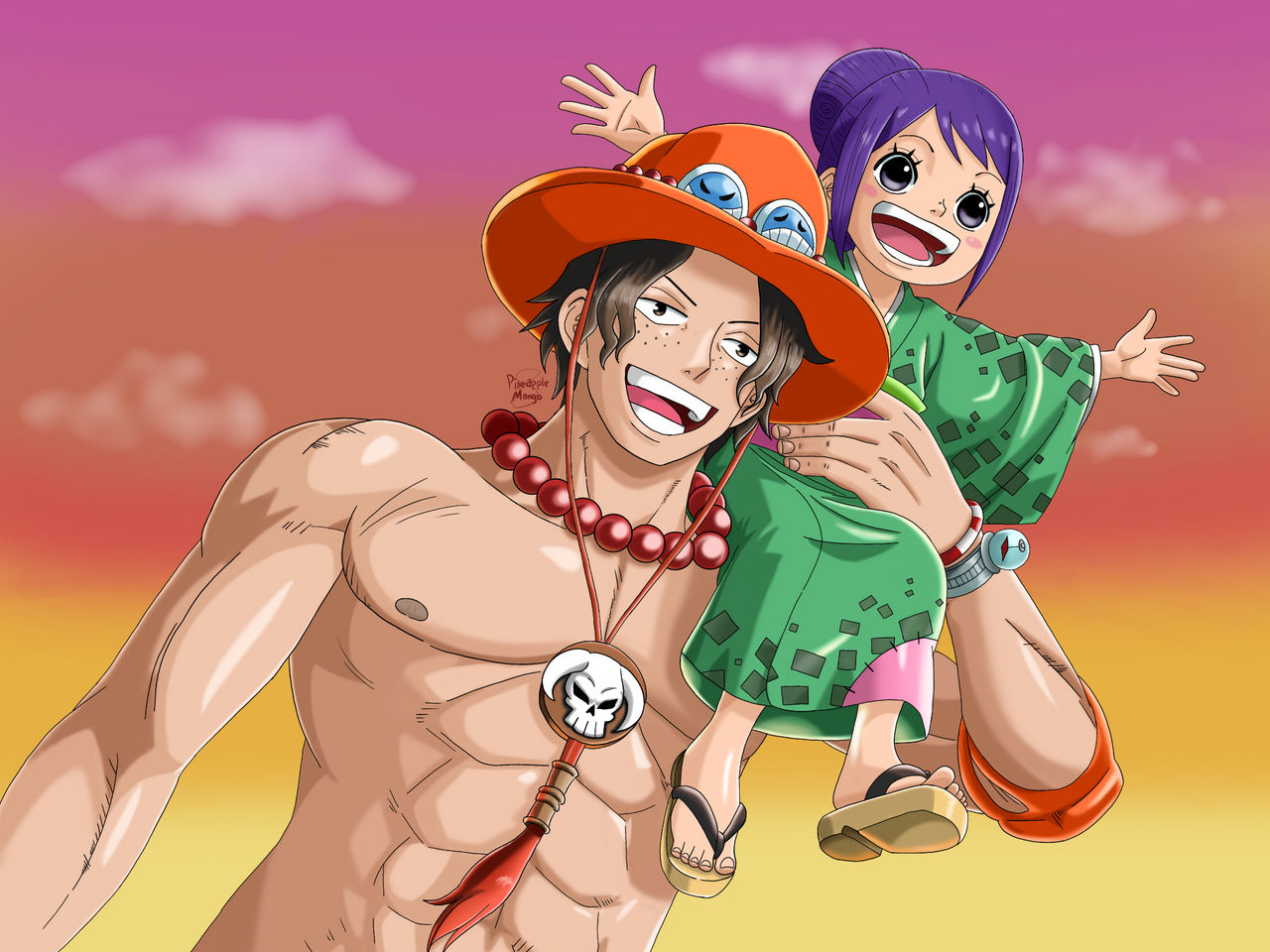 Otama Meets Ace  One Piece (Official Clip) 