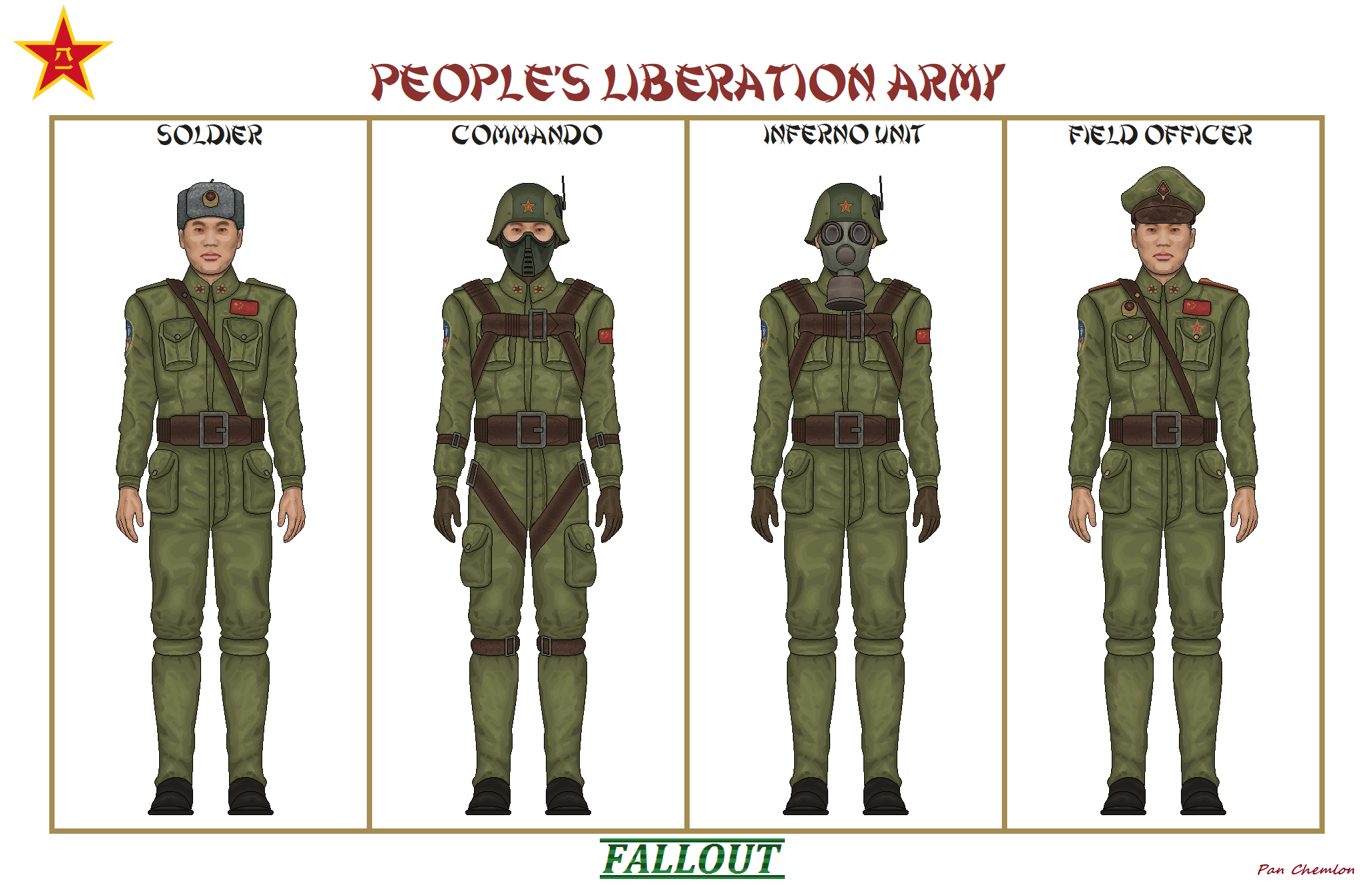 Fallout Chinese Invasion Fallout: Chinese Soldiers by Pan-Chemlon on DeviantArt
