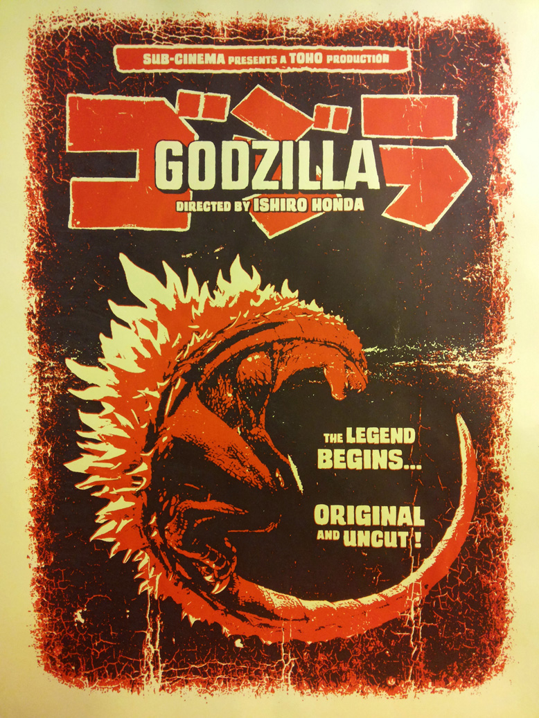 Godzilla (1954) Screenprint Poster