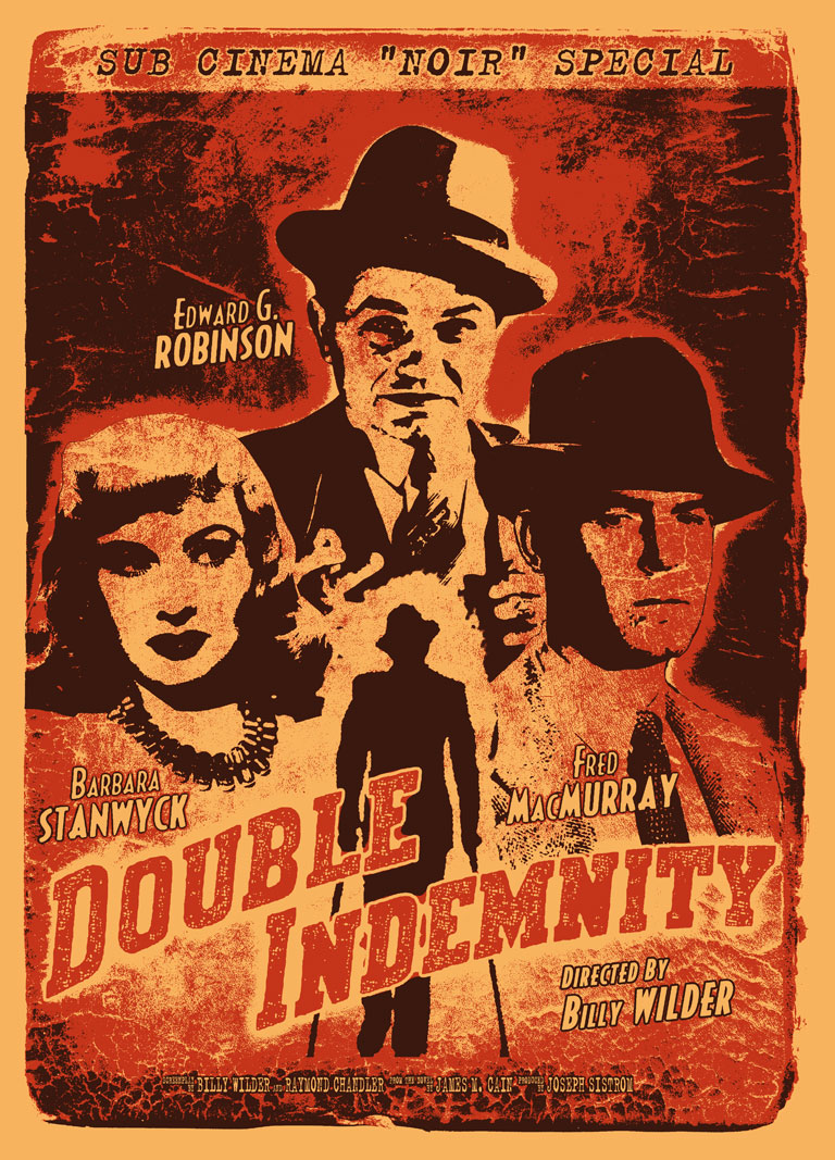 Double Indemnity Screenprint Poster