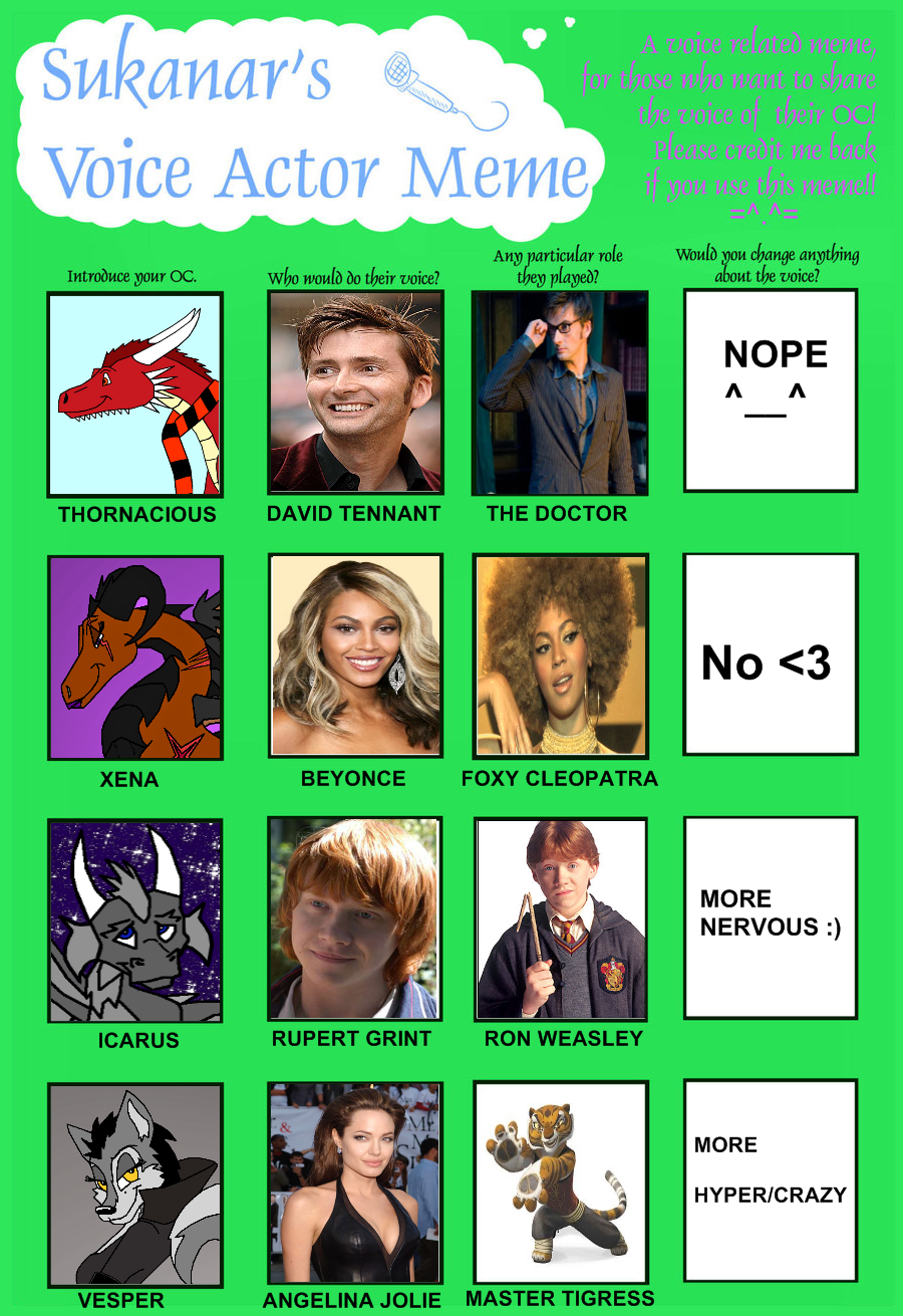 VOICE ACTOR MEME