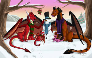 Winter fun commish by Emzietowers.