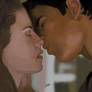 Bella and Jackob kissing