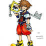 Sora Kingdom Hearts Drawing- coloured by Photoshop